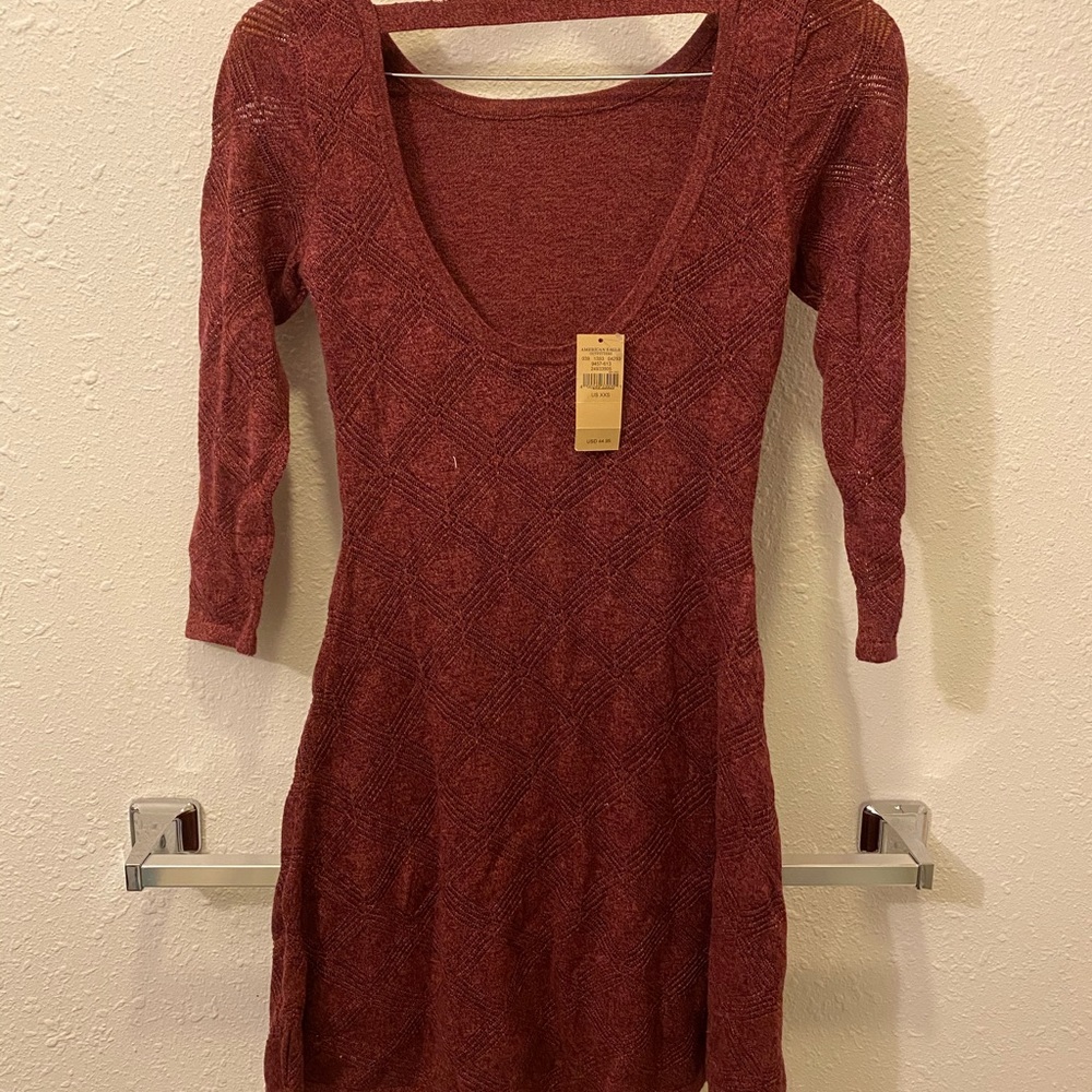 BRAND NEW! Burgundy Sweater Dress